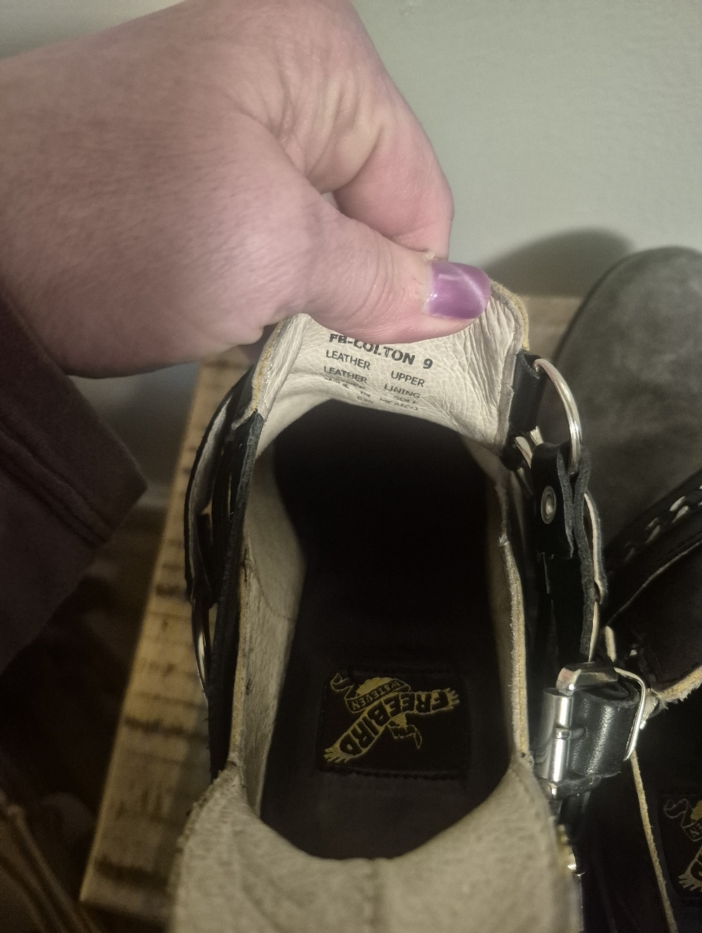 Freebird Distressed Leather Ankle Boots - Picture 9 of 9